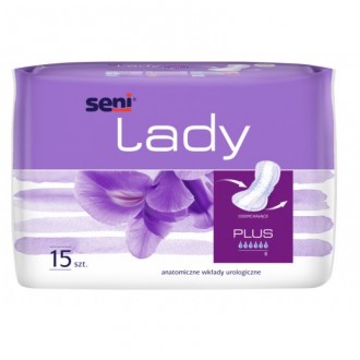 WKŁADKI urologiczne SENI LADY Plus dla kobiet 15 sztuk WKŁADKI urologiczne SENI LADY Plus dla kobiet 15 sztuk