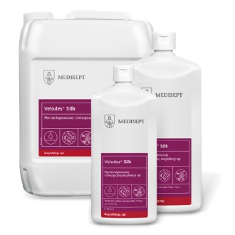 VELODES SILK 500ml płyn do higienicznej i chirurgicznej dezynfekcji rąk MEDISEPT VELODES SILK 500ml płyn do higienicznej i chirurgicznej dezynfekcji rąk MEDISEPT
