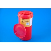 Pojemnik na odpady medyczne 2 L czerwony PLASPOL