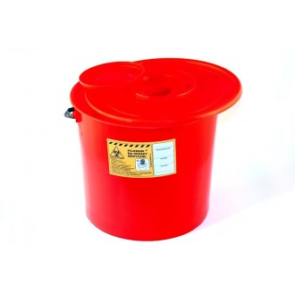 Pojemnik na odpady medyczne 10 L czerwony PLASPOL