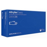 RĘKAWICE nitrylowe NITRYLEX BASIC bezpudrowe, 100 sztuk MERCATOR MEDICAL