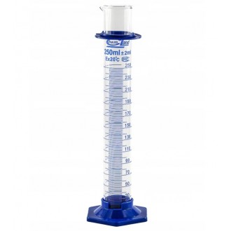 SZKLANY CYLINDER miarowy 250ml ChemLand SZKLANY CYLINDER miarowy 250ml ChemLand