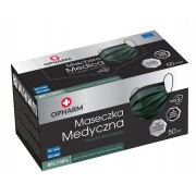 MASKA medyczna zielona 3w IIR 50szt OPHARM 