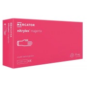 Rękawice NITRYLEX MAGENTA 100szt bezpudr. MERCATOR