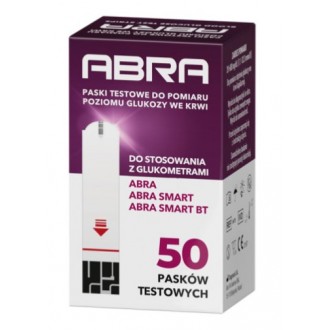 PASKI TESTOWE ABRA 50szt do glukometru ABRA