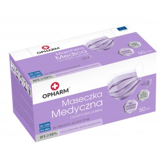 MASKA medyczna KOLOR 3w, IIR, 50 szt OPHARM