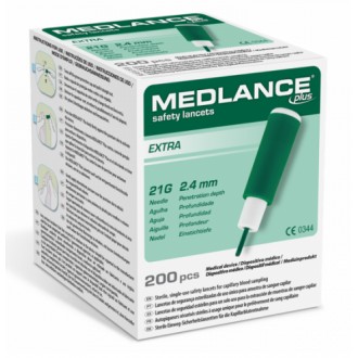 NAKŁUWACZE MEDLANCE PLUS 2.4mm sterylny, zielony op.200szt HTL