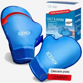 ICEHOF RĘKAWICE CHŁODZĄCE ŻELOWE DO TERAPII CIEPŁEM, ZIMNEM 1 para ICEHOF RĘKAWICE CHŁODZĄCE ŻELOWE DO TERAPII CIEPŁEM, ZIMNEM 1 para
