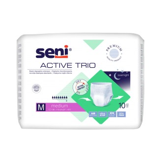 Pieluchomajtki wciągane SENI ACTIVE TRIO rozm. M 10szt TZMO