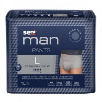 SENI MAN PANTS majtki chłonne 10szt LARGE SENI CARE TZMO
