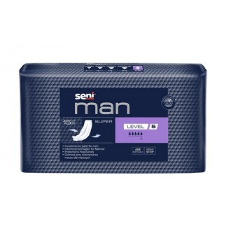 Wkładki anatomiczne męskie SENI MAN SUPER LEVEL 5 15szt TZMO