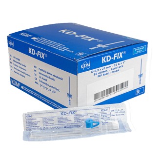 Kaniula KD-FIX G22 0,9x25mm /niebieski/