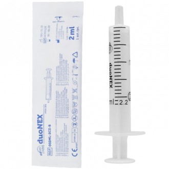 STRZYKAWKI DUONEX 2część. 2ml LUER opak.100szt ZARYS