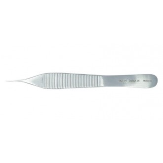 Pęseta Chirurgiczna Adson Tissue 1x2 zęby 0,5 mm gładka 12cm KEYMED