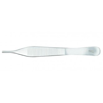 Pęseta Chirurgiczna Adson Tissue 1x2 zęby 1,5mm gładka 12cm KEYMED