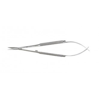 Mikro nożyczki Spring z okrągłym uchwytem ostrze 14mm proste 15cm KEYMED