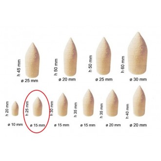 FILC STOŻEK na polerkę 25x15mm POLIRAPID