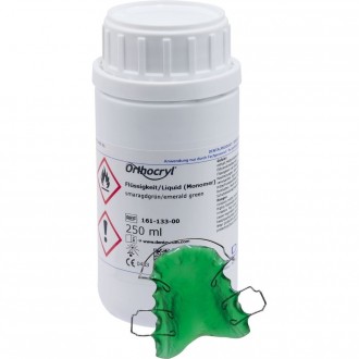 Płyn ORTHOCRYL zielony emerald 250ml 161-133-00 DENTAURUM