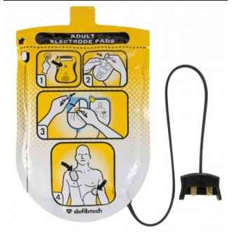 ELEKTRODY do defibrylatora AED dla dorosłych DEFIBTECH DDP-100 1para ELEKTRODY do defibrylatora AED dla dorosłych DEFIBTECH DDP-100 1para