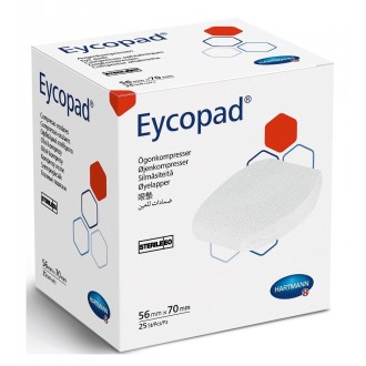 Kompres oczny EYCOPAD 56x70mm 25szt 4155408 HARTMANN