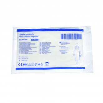 Fartuch foliowy biały 71x116cm 100szt BETATEX HXA0001 ZARYS
