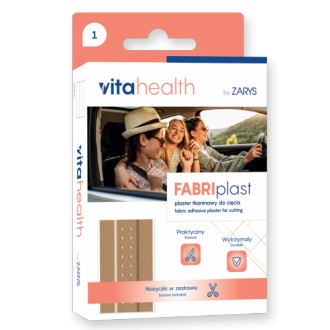 PLASTER tkaninowy do cięcia VITAHEALTH FABRIplast 6cm x 1m VH-FAP ZARYS