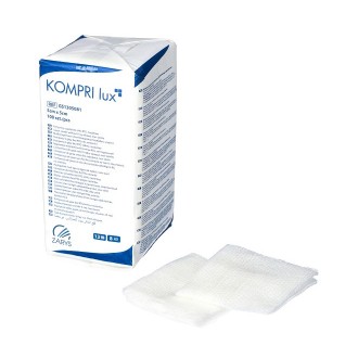 KOMPRI LUX 5x5cm kompresy z gazy niejałowe 13N8W a'100szt ZARYS KOMPRI LUX 5x5cm kompresy z gazy niejałowe 13N8W a'100szt ZARYS