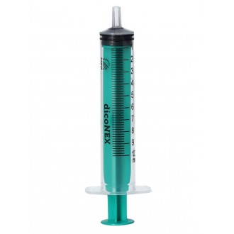 STRZYKAWKA 3 częściowa 10 ml BL 100 sztuk zielony tłok ZARYS