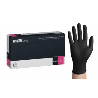 RĘKAWICE NITRYLOWE CZARNE EASY CARE bezpudrowe 100szt ZARYS