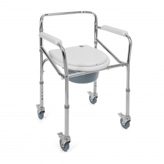KRZESŁO toaletowe sedesowe sanitarne na kółkach FS-696 