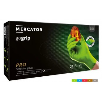 Rękawice GO-GRIP GREEN nitrylowe 50szt bezpudr. MERCATOR