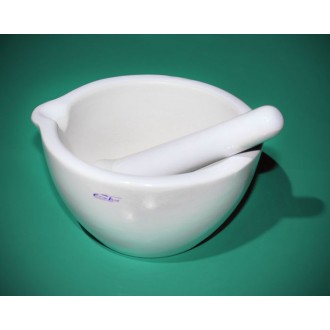 MOŹDZIERZ PORCELANOWY fi.125 z tłuczkiem poj. 125ml J-705 CHEMLand MOŹDZIERZ PORCELANOWY fi.125 z tłuczkiem poj. 125ml J-705 CHEMLand