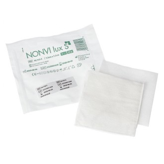 NONVI LUX S 7,5x7,5cm kompres włókninowy sterylny 4W 30g BOX 25x2szt ZARYS