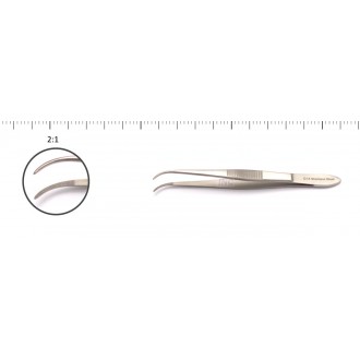 Pinceta opatrunkowa oczna zagięta10,5cm 15-901A INC Orechwa