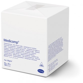 MEDICOMP kompres włókninowy niesterylny 10x10cm opak. 100szt. HARTMANN