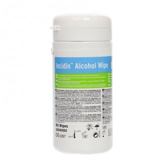 Chusteczki do dezynf. pow. INCIDIN ALCOHOL WIPE puszka 90szt ECOLAB