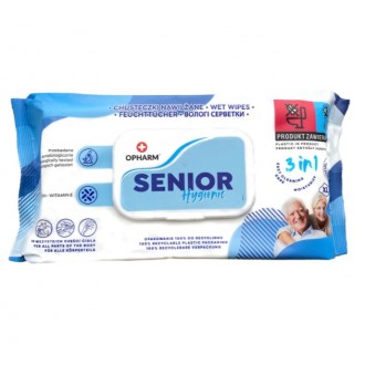 Chusteczki nawilżane SENIOR HYGIENIC 3w1 XL 72szt OPHARM