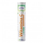 WITAMINA C + CYNK /20 tabletek musujących/ VITTER BLUE
