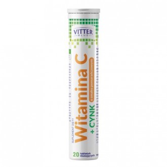 WITAMINA C + CYNK 20 tabletek musujących VITTER BLUE