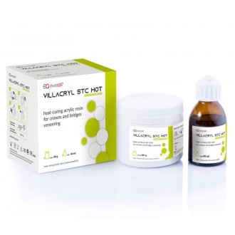 Polimer VILLACRYL STC HOT do lic. koron i mostów 80g + 40ml EVERALL7