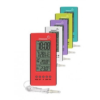 TERMOMETR elektr. WEW/ZEW min/max + zegar 170101 BROWIN