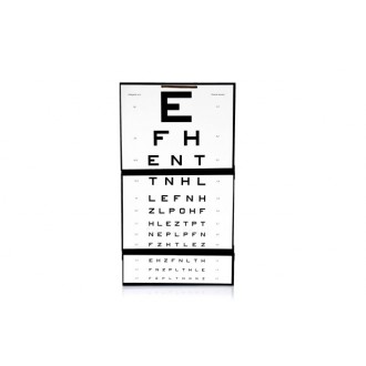 Tablica okulistyczna składana literowa "E", obraz prosty