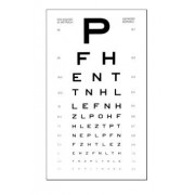 Tablica okulistyczna "P" obraz prosty