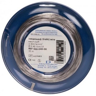 Drut Remanium miękki okrągły 0,4mm 30m 500-040-00 Dentaurum
