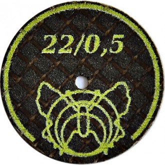 Tarcza ścierna żółty motyl 22/0.5 do metalu Tarcza ścierna żółty motyl 22/0.5 do metalu