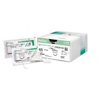 Dafilon szew 4/0 45cm DS19 3/8koła C0932205 Dafilon szew 4/0 45cm DS19 3/8koła C0932205