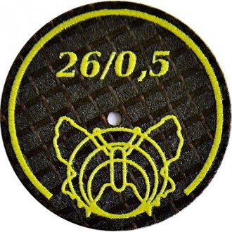 TARCZA ŚCIERNA żółty motyl 26/05mm do metalu TARCZA ŚCIERNA żółty motyl 26/05mm do metalu