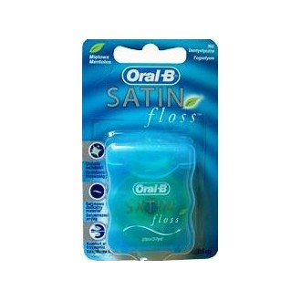 Nić dentystyczna SATINFLOS 25m miętowa OralB