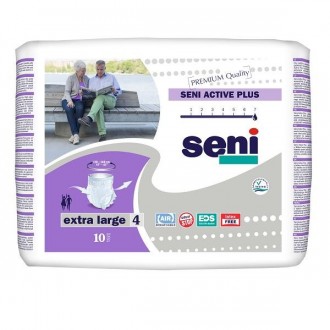 PIELUCHOMAJTKI SENI ACTIVE Plus XL/4 10 sztuk PIELUCHOMAJTKI SENI ACTIVE Plus XL/4 10 sztuk