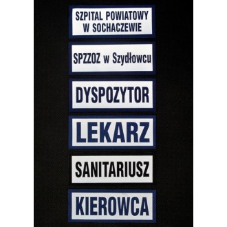 Naszywka kordurowa, emblemat 31x10cm "LEKARZ"